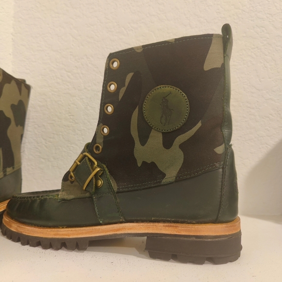 Customized Polo Rangers Boots To Camouflage Green - Picture 6 of 12